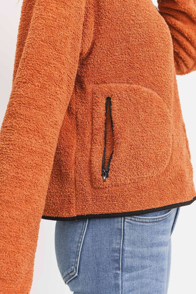 Long Sleeve Half Zipper Pullover Loopie Terry - Deals Kiosk