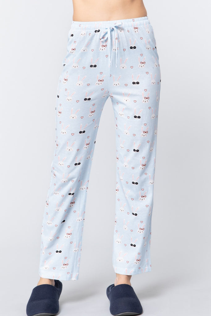 Rabbit Print Cotton Pajama - Deals Kiosk