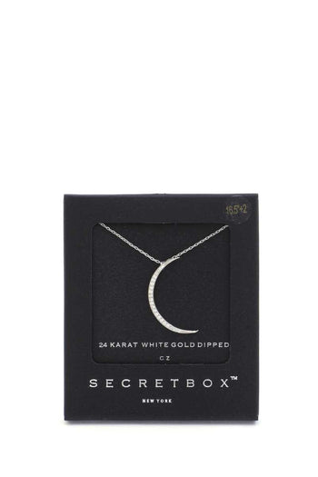 Secret Box Crescent Moon Pendant Necklace - Deals Kiosk