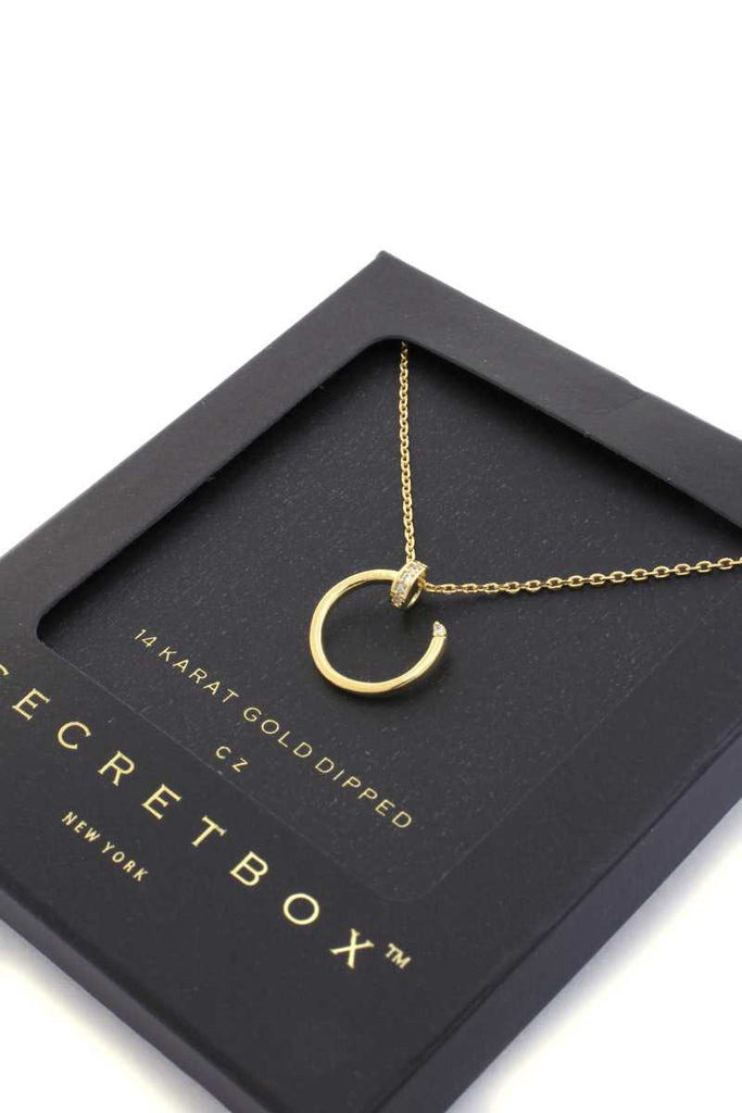Secret Box Nail Charm Necklace - Deals Kiosk