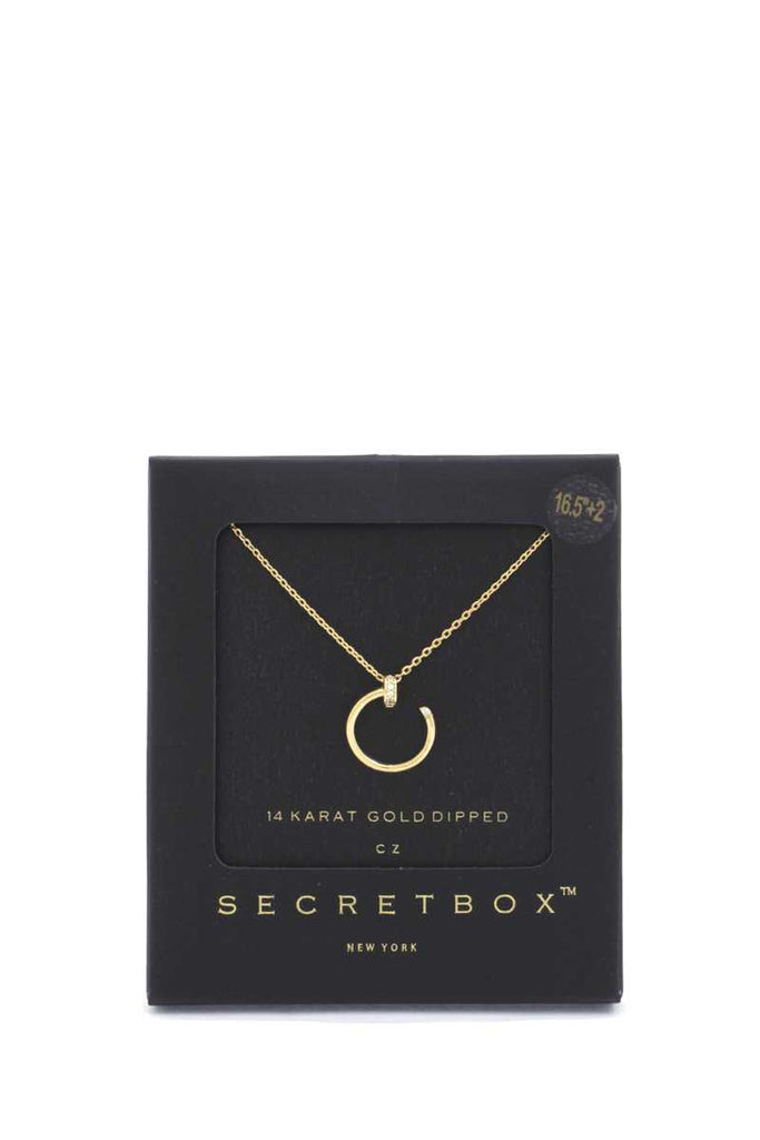 Secret Box Nail Charm Necklace - Deals Kiosk
