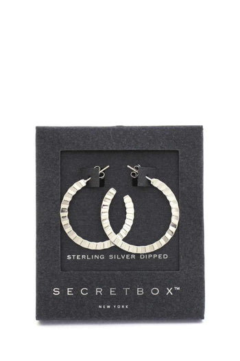 Secret Box Open Hoop Earring - Deals Kiosk