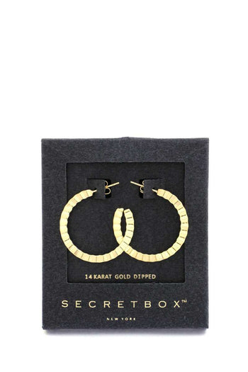 Secret Box Open Hoop Earring - Deals Kiosk