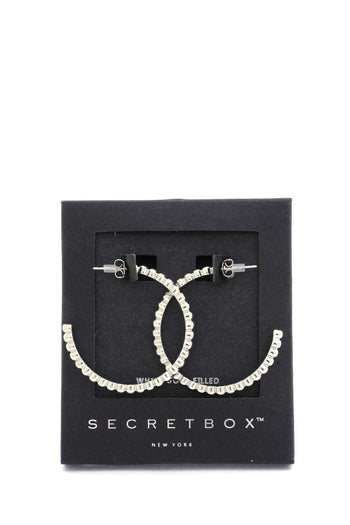 Secret Box Scallop Edge Open Circle Earring - Deals Kiosk