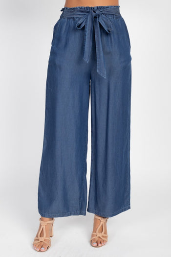 Wide Leg Lyocell Pants - Deals Kiosk