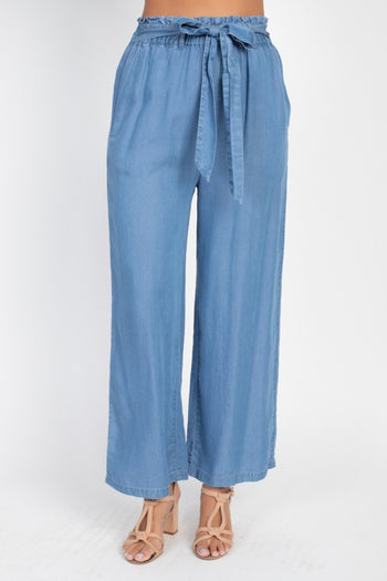 Wide Leg Lyocell Pants - Deals Kiosk