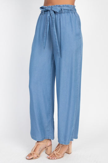 Wide Leg Lyocell Pants - Deals Kiosk