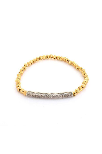 Metal Ball Bead Stretch Bracelet - Deals Kiosk
