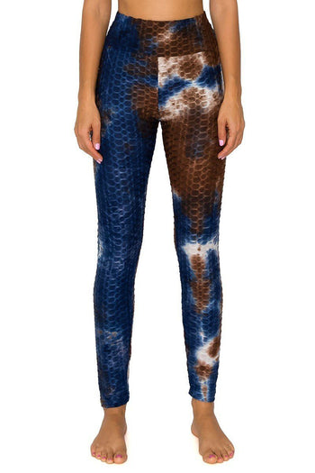 Womens Textured High Waist Tummy Control Butt Lift Leggings - Deals Kiosk