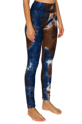 Womens Textured High Waist Tummy Control Butt Lift Leggings - Deals Kiosk