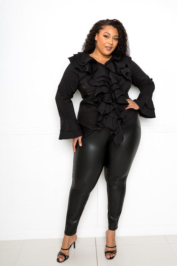 Voluminous Ruffle Shirt - Deals Kiosk