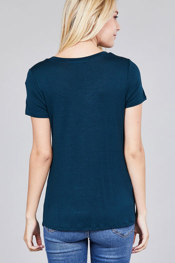 V-neck Rayon Jersey Top - Deals Kiosk