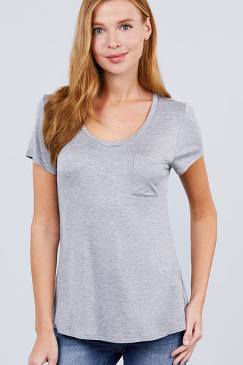 V-neck Rayon Jersey Top - Deals Kiosk
