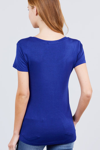 V-neck Rayon Jersey Top - Deals Kiosk