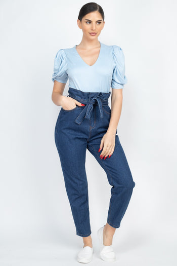 Paper Bag Denim Jeans - Deals Kiosk