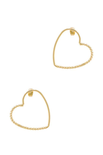 Metal Heart Stud Earring - Deals Kiosk