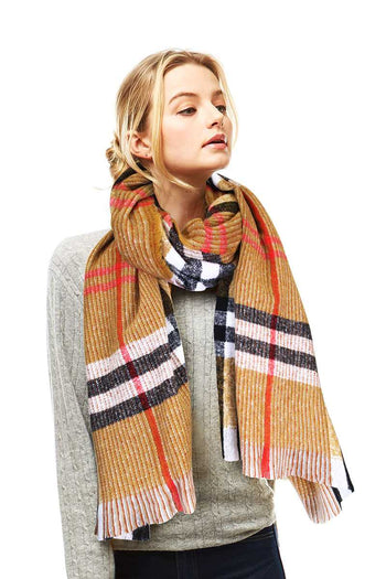 Stylish Plaid Modern Check Scarf - Deals Kiosk