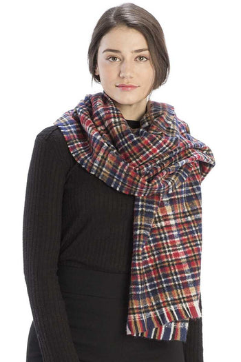 Colored Plaid Checkered Scarf - Deals Kiosk