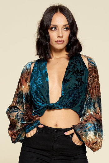 Tie-dyed Long Sleeve Top - Deals Kiosk