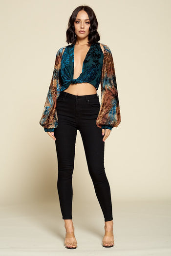 Tie-dyed Long Sleeve Top - Deals Kiosk