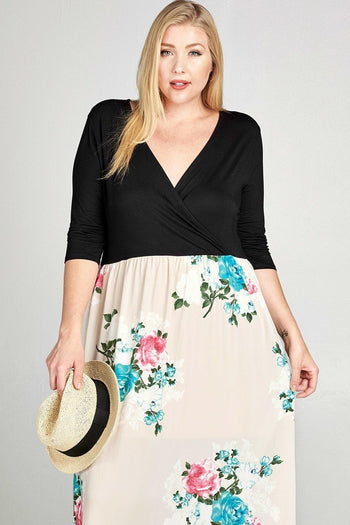 Solid Knit Wrap Maxi Dress - Deals Kiosk