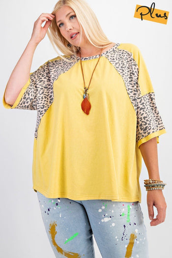 Soft Poly Cotton Animal Print Mix Loose Fit Top - Deals Kiosk