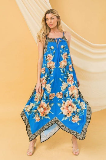 Floral Print Woven Dress - Deals Kiosk