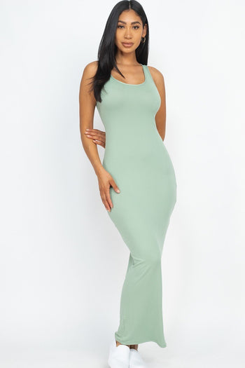 Solid Basic Maxi Dress - Deals Kiosk