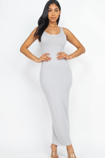 Solid Basic Maxi Dress - Deals Kiosk