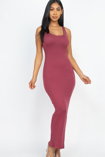 Solid Basic Maxi Dress - Deals Kiosk