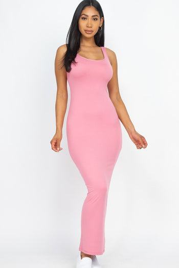 Solid Basic Maxi Dress - Deals Kiosk