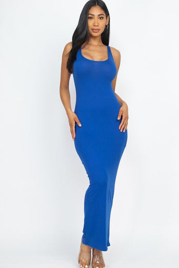 Solid Basic Maxi Dress - Deals Kiosk