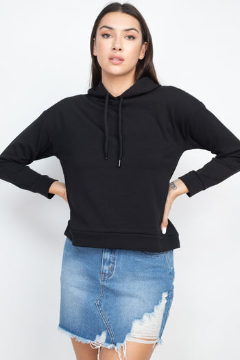 Self-tie Drawstrings Hoodie - Deals Kiosk