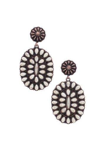 Western Style Concho Earring - Deals Kiosk