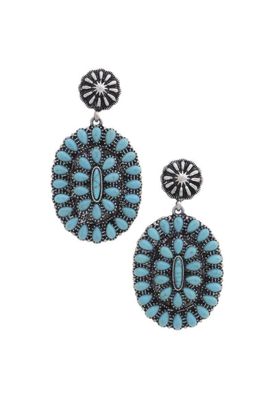 Western Style Concho Earring - Deals Kiosk