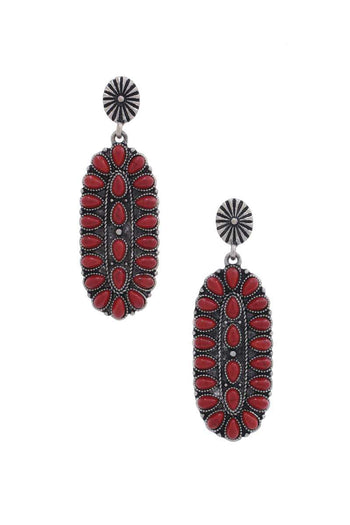 Western Style Oval Earring - Deals Kiosk