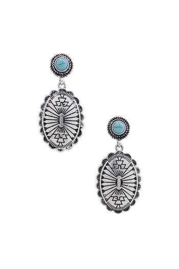 Western Concho Earring - Deals Kiosk