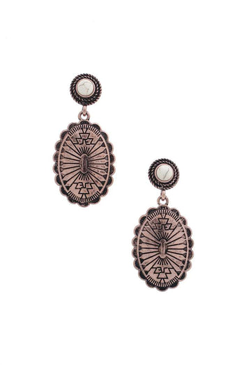 Western Concho Earring - Deals Kiosk