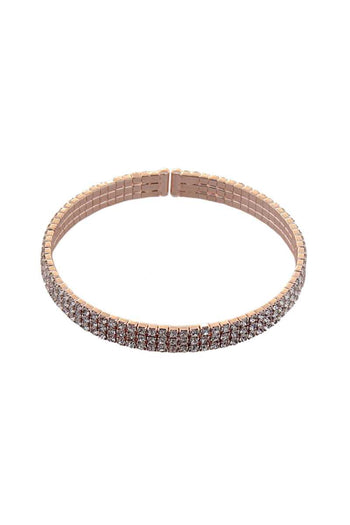 3 Line Rhinestone Flexible Bracelet - Deals Kiosk