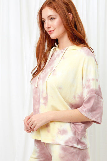 Knit Tie Dye Hoodie - Deals Kiosk