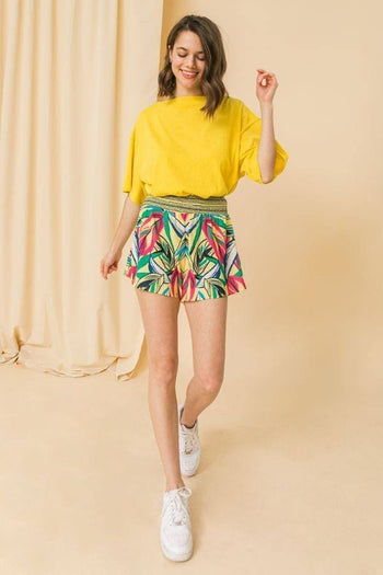 Woven High Rise Shorts - Deals Kiosk