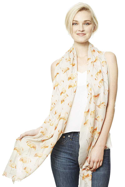 Fashion Bird Print Skinny Scarf - Deals Kiosk