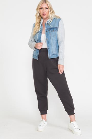 Waistband Solid Jogger Pants - Deals Kiosk