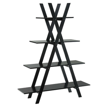 Modern A-Frame 4-Shelf Bookcase Bookshelf Display Shelves - Deals Kiosk