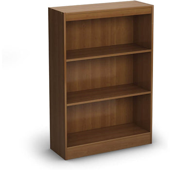 3-Shelf Bookcase Bookshelf in Morgan Cherry Wood Finish