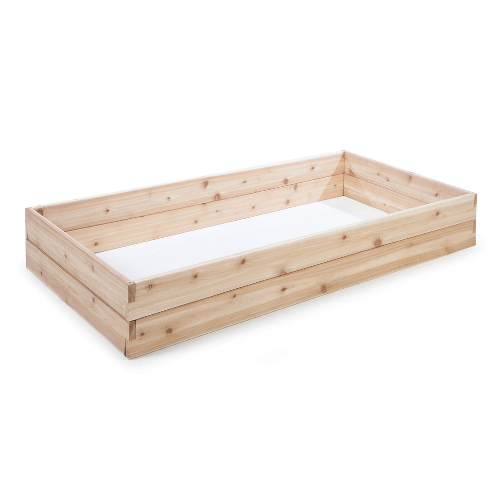 Cedar Wood 6-Ft x 3-Ft Raised Garden Bed Planter Box Frame - Made in USA
