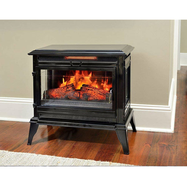 Black Portable Electric Fireplace Stove Infrared Heater - Deals Kiosk