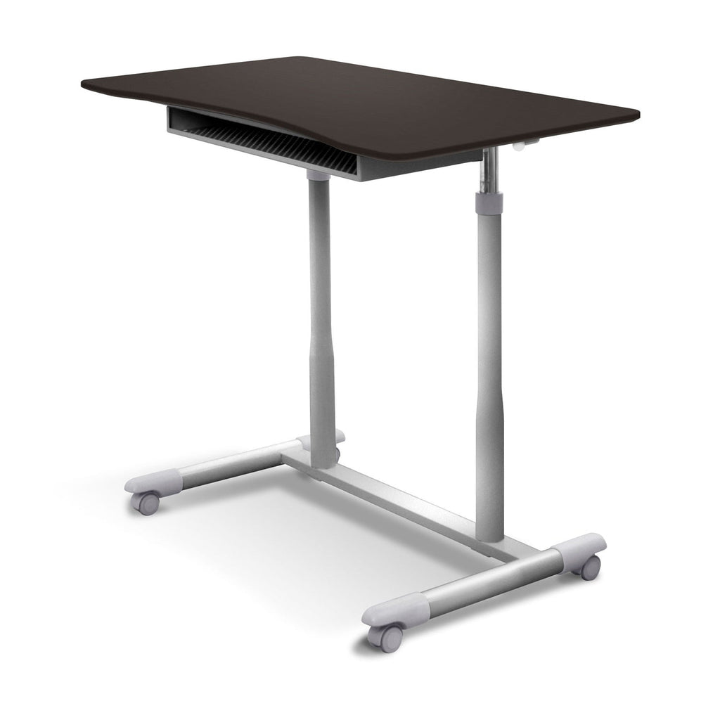 Espresso Adjustable Height Sitting or Standing Desk Stand Up Computer Table - Deals Kiosk