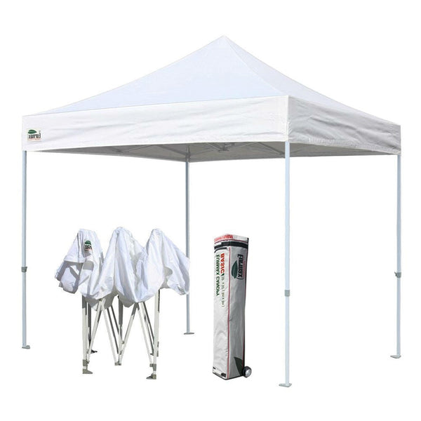 Outdoor Pop Up 10 x 10 Ft Gazebo with White Canopy - Deals Kiosk