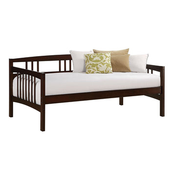 Twin size Day Bed in Espresso Wood Finish - Trundle Not Included - Deals Kiosk
